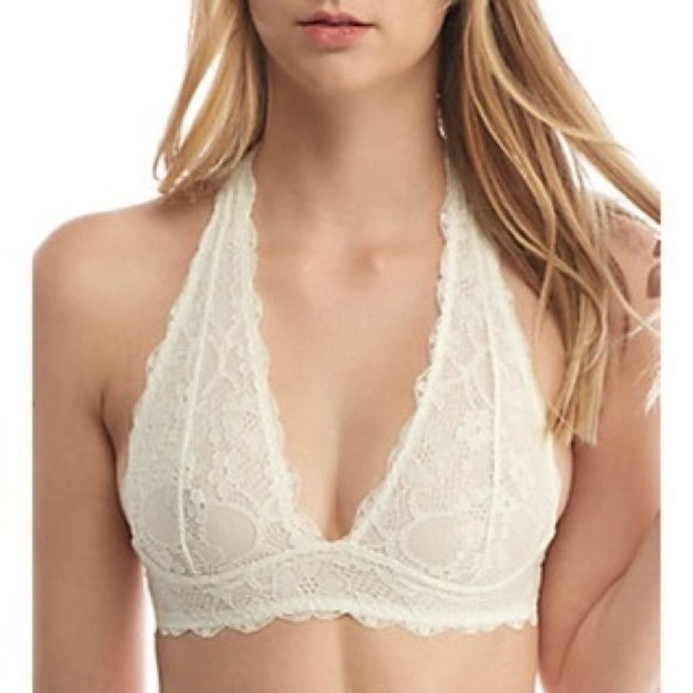 Free People Galloon Lace Halter Bralette